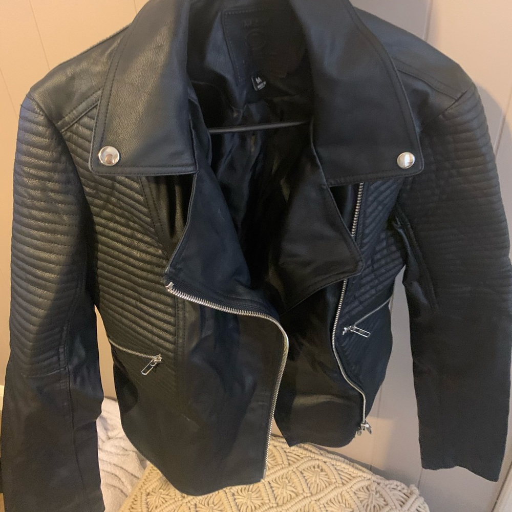 Max Studio Faux Leather Jacket